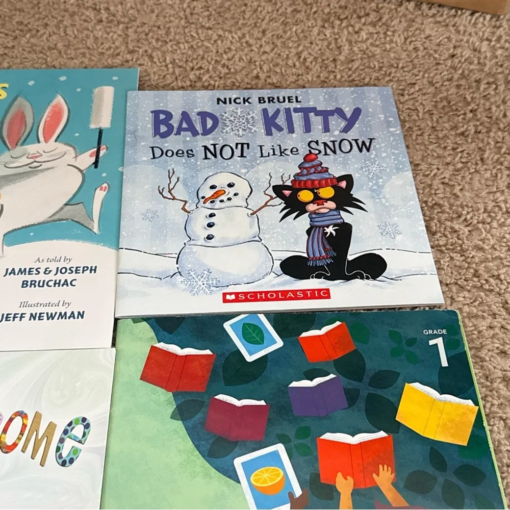 Scholastic Kids Book Bundle Bad Kitty Rabbit Snow We Shall Overcome